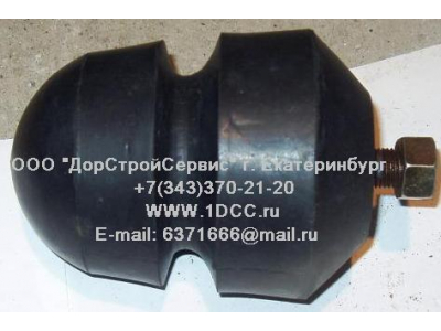 Отбойник рессоры передней круглый с болтом H2/H3 HOWO (ХОВО) WG9725521210 фото 1 Волжский